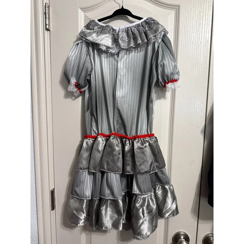 Carnevil Clown Costume Dress Pennywise It Welcome to Derry Halloween 10 12